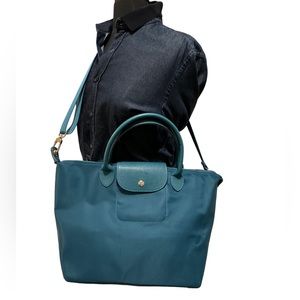 Longchamp Le Pliage Neo Teal